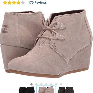 TOMS wedge booties